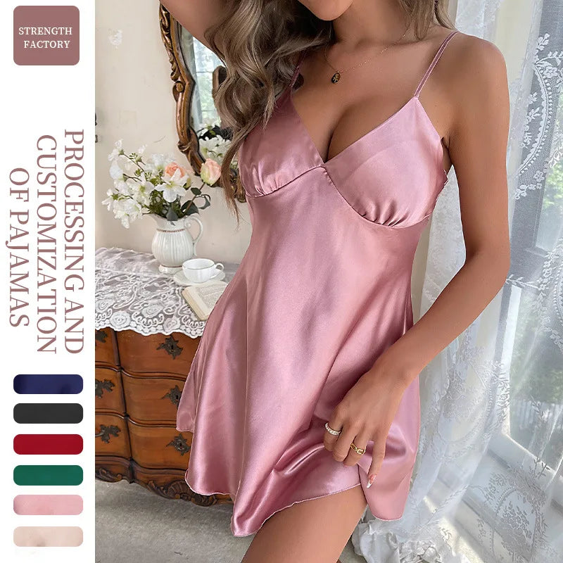 CAMISOLA ROSA CETIM